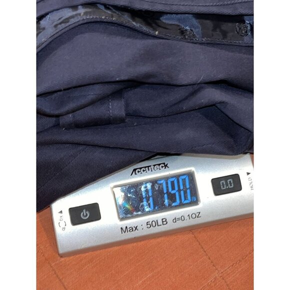 Tory Burch Navy Sleeveless Sheath Dress With Gold Button Accents & Back Zipper C - Picture 8 of 8